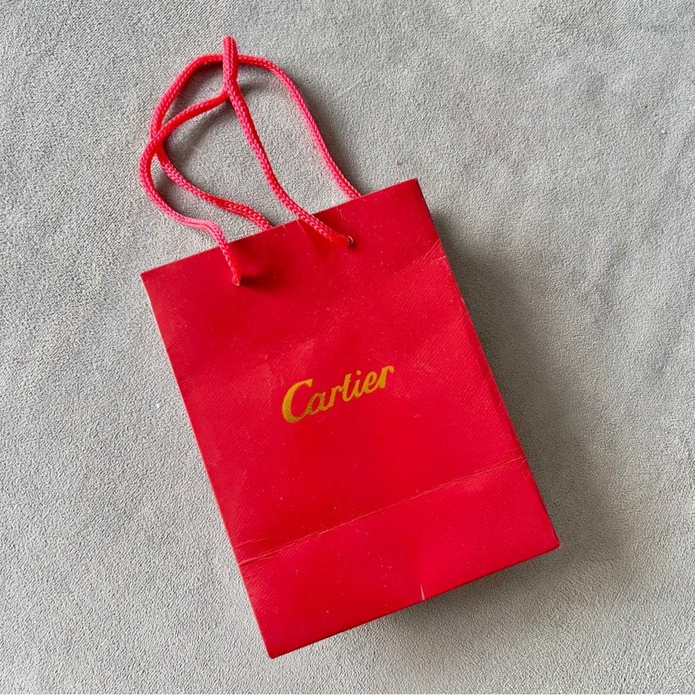CARTIER Shopping Gift Bag 5.95x4.5x2.80 inches